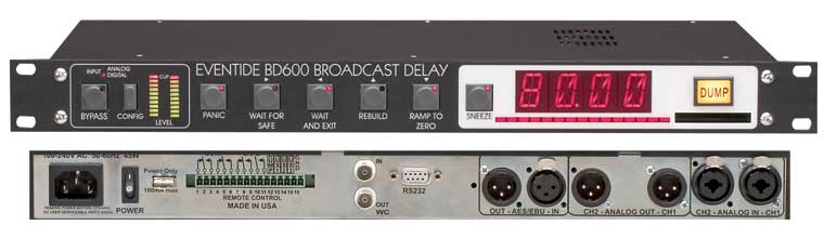 美國(guó) EVENTIDE BD600 專業(yè)廣播延時(shí)器 80秒廣播數(shù)字音頻延時(shí)器