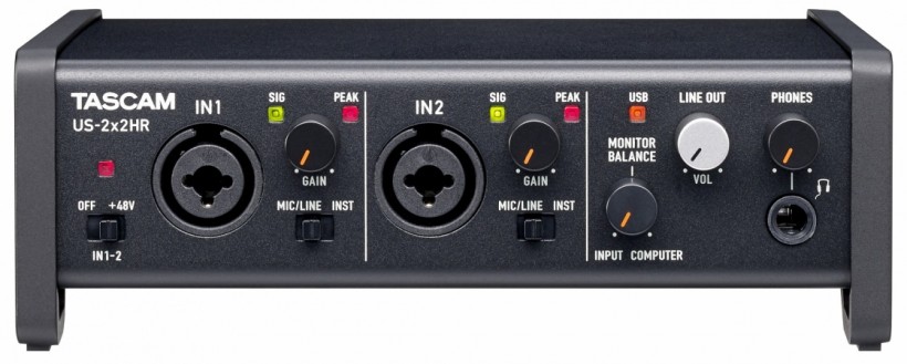 Tascam 發(fā)布新 US-HR 系列三款 USB-C 音頻接口：US-1x2HR、US-2x2HR、US-4x4HR