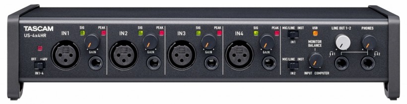 Tascam 發(fā)布新 US-HR 系列三款 USB-C 音頻接口：US-1x2HR、US-2x2HR、US-4x4HR